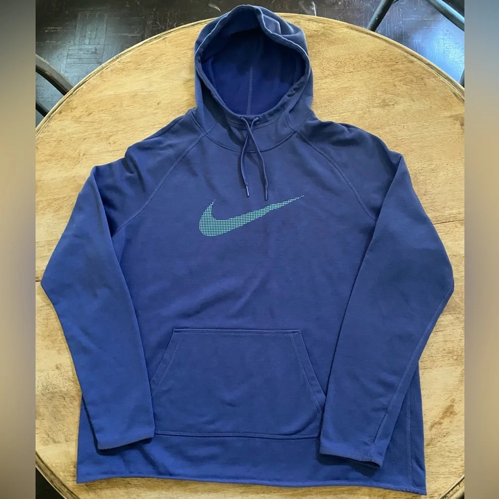 Nike Dri Fit Women’s Size XL Blue‎ Scuba Neck Hoodie
